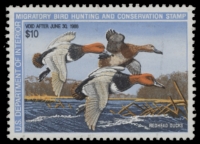 Scan of RW54 1987 Duck Stamp  Unsigned F-VF