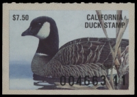 Scan of 1986 California Duck Stamp MNH VF