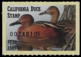 Scan of 1989 California Duck Stamp MNH VF