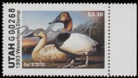 Scan of 1993 Utah Duck Stamp Governor's Edition MNH VF