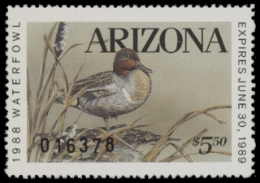 Scan of 1988 Arizona Duck Stamp MNH VF