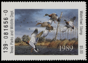 Picture of 1989 Texas Duck Stamp MNH VF