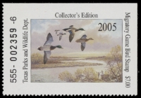 Scan of 2005 Texas Duck Stamp MNH VF