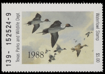 Scan of 1988 Texas Duck Stamp MNH VF