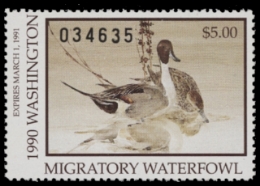 Scan of 1990 Washington Duck Stamp MNH VF