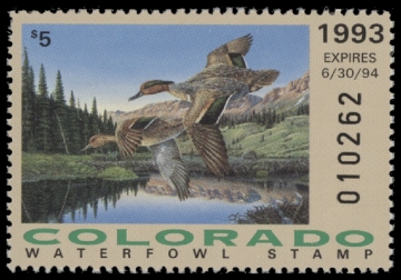 Scan of 1993 Colorado Duck Stamp MNH VF