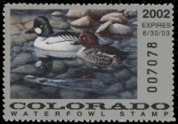 Scan of 2002 Colorado Duck Stamp MNH VF