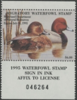 Scan of 1994 Maryland Duck Stamp MNH VF