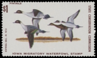 Scan of 1973 Iowa Duck Stamp