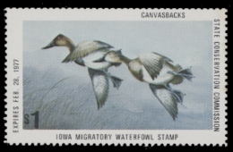 Scan of 1976 Iowa Duck Stamp MNH VF