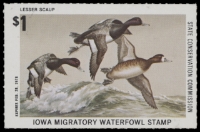 Scan of 1977 Iowa Duck Stamp MNH VF