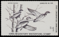 Scan of 1978 Iowa Duck Stamp MNH VF