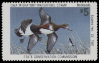 Scan of 1980 Iowa Duck Stamp MNH VF