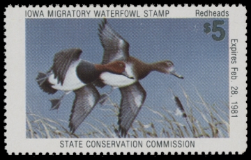 Scan of 1980 Iowa Duck Stamp MNH VF