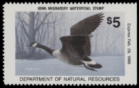 Scan of 1987 Iowa Duck Stamp MNH VF