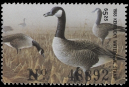 Scan of 1988 Kentucky Duck Stamp MNH VF