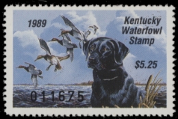 Scan of 1989 Kentucky Duck Stamp MNH VF