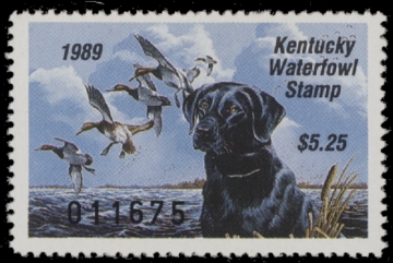 Scan of 1989 Kentucky Duck Stamp MNH VF