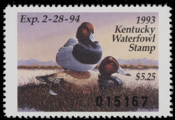 Scan of 1993 Kentucky Duck Stamp MNH VF