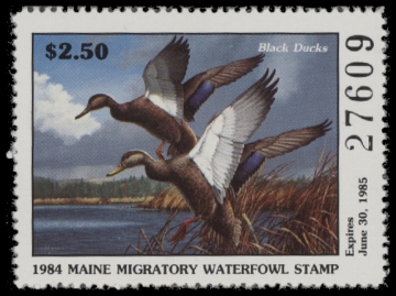 Scan of 1984 Maine Duck Stamp - First of State MNH VF