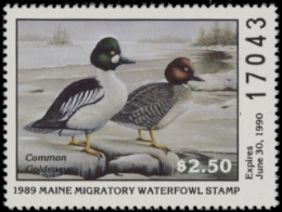 Scan of 1989 Maine Duck Stamp MNH VF