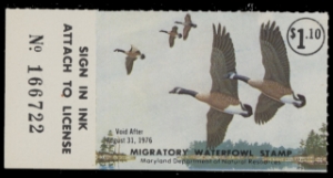 Scan of 1975 Maryland Duck Stamp MNH VF