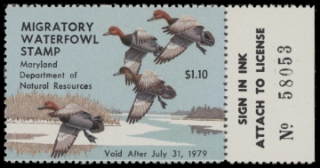 Scan of 1978 Maryland Duck Stamp MNH VF