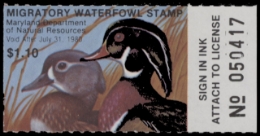 Scan of 1979 Maryland Duck Stamp MNH VF