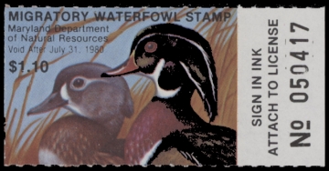 Scan of 1979 Maryland Duck Stamp MNH VF