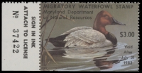 Scan of 1982 Maryland Duck Stamp MNH VF