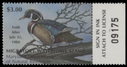 Scan of 1983 Maryland Duck Stamp MNH VF