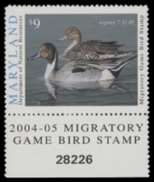 Scan of 2004 Maryland Duck Stamp MNH VF