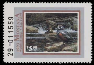 Scan of 1993 Montana Duck Stamp MNH VF