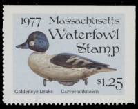 Scan of 1977 Massachusetts Duck Stamp MNH VF