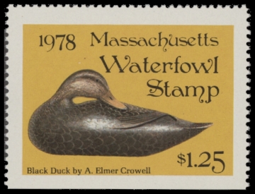 Scan of 1978 Massachusetts Duck Stamp MNH VF