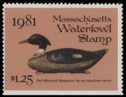 Scan of 1981 Massachusetts Duck Stamp MNH VF