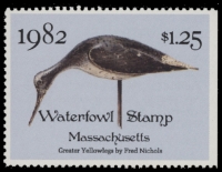 Scan of 1982 Massachusetts Duck Stamp MNH VF
