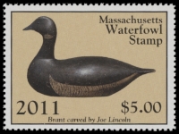 Scan of 2011 Massachusetts Duck Stamp MNH VF