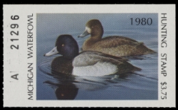 Scan of 1980 Michigan Duck Stamp MNH VF