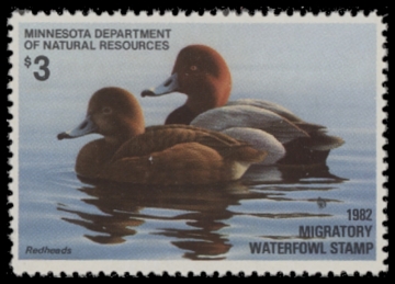 Scan of 1982 Minnesota Duck Stamp MNH VF