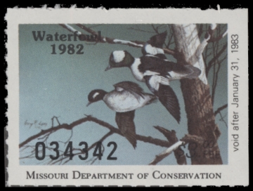 Scan of 1982 Missouri Duck Stamp MNH VF