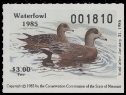 Scan of 1985 Missouri Duck Stamp MNH VF