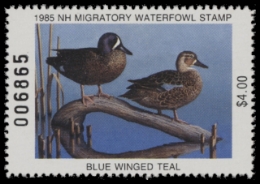 Scan of 1985 New Hampshire Duck Stamp MNH VF