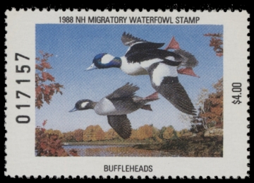 Scan of 1988 New Hampshire Duck Stamp MNH VF