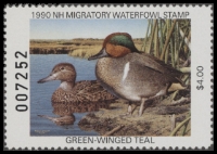 Scan of 1990 New Hampshire Duck Stamp MNH VF