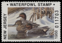 Scan of 1988 New Jersey Duck Stamp MNH VF