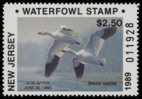 Scan of 1989 New Jersey Duck Stamp MNH VF