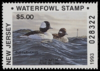 Scan of 1993 New Jersey Duck Stamp MNH VF