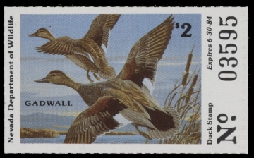 Scan of 1983 Nevada Duck Stamp MNH VF