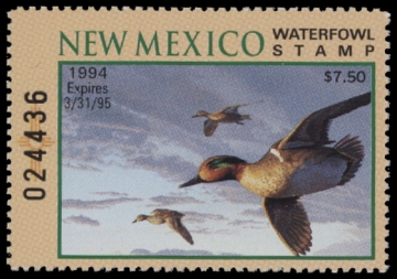 Scan of 1994 New Mexico Duck Stamp MNH VF